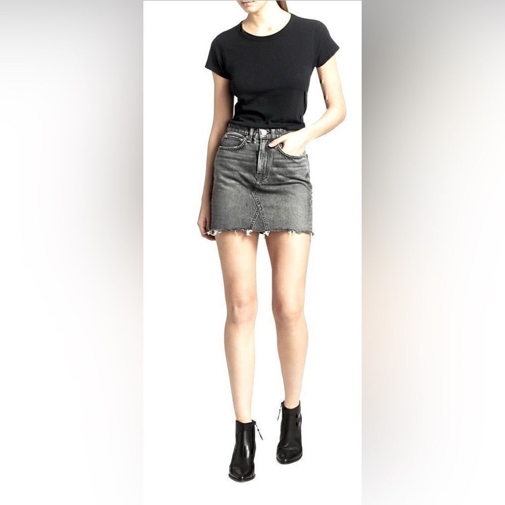 NWT rag & bone ‘ Itty Bitty ‘ Denim Skirt in Black Size 32